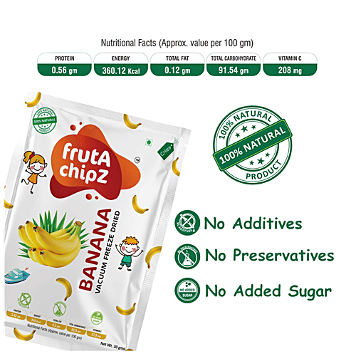 Buy FRUTA CHIPZ Banana Chips Freeze Dried, Rich In Nutrients Online