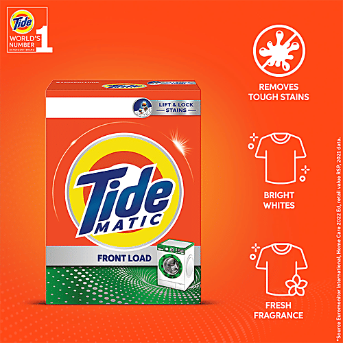 Buy Tide Matic Front Load Detergent Powder Removes Tough Stains