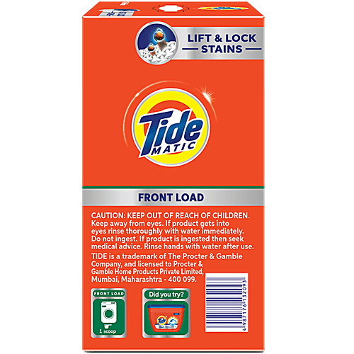 Buy Tide Matic Front Load Detergent Powder Removes Tough Stains