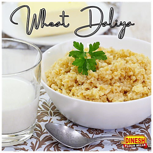 Dinesh Flour Mills Dalia MP Wheat Daliya - Rich In Fibre, Ready To Cook, Wholesome Breakfast, 500 g Pouch 