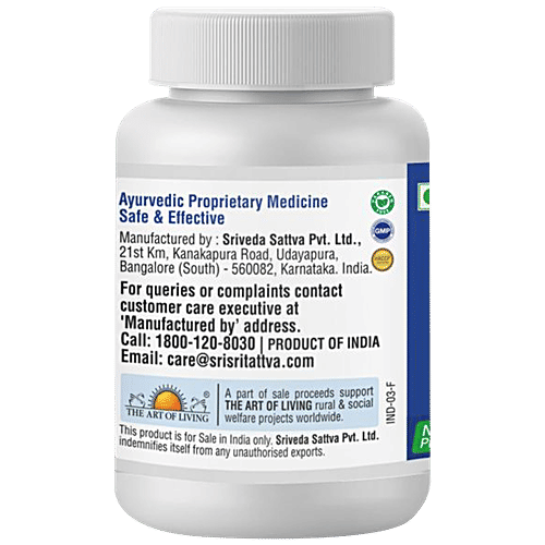 Sri Sri Tattva Immugen Tablets - 500 mg, Ayurvedic Medicine, Immuno Enhancer, 60 pcs