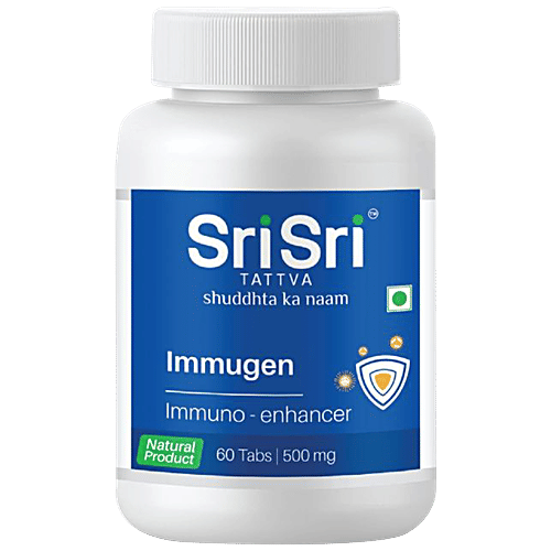 Sri Sri Tattva Immugen Tablets - 500 mg, Ayurvedic Medicine, Immuno Enhancer, 60 pcs