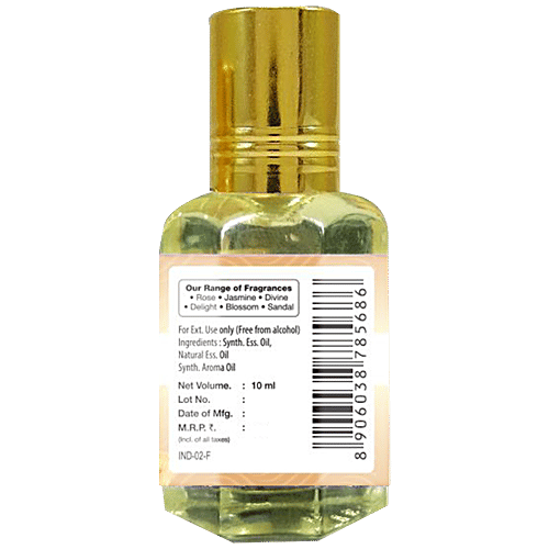 Sri Sri Tattva Sandal Roll-On Perfume - Non-Alcoholic, Long-Lasting Fragrance, 10 ml  