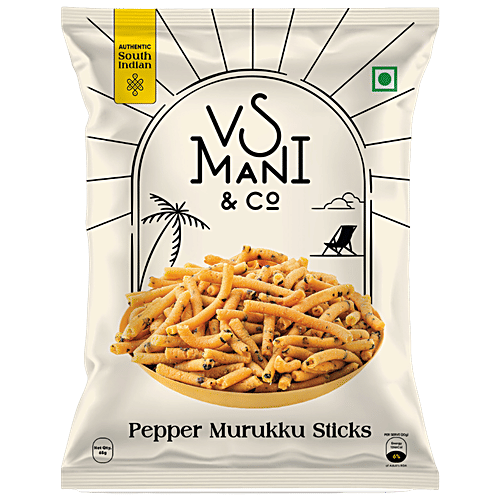 Vs Mani & Co. Pepper Murukku Sticks, 65 g
