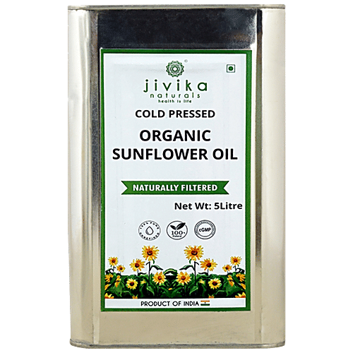 Buy Jivika Naturals Organic Sunflower Oil Cold Pressed, Naturally