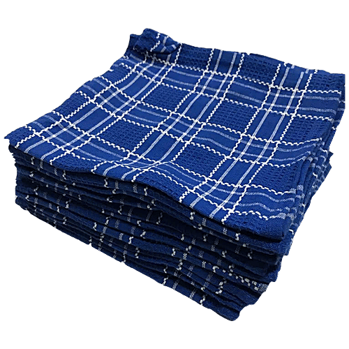 JBG Home Store Premium Kitchen Cotton Clothes - For Cleaning, 46 x 46cm, 200 GSM, Multicolour, 3 pcs