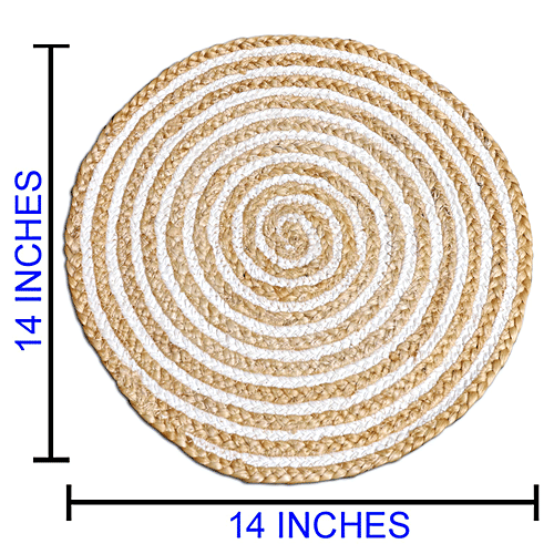 Buy JBG Home Store Braided Jute Placemats For Dining, Bedside Table