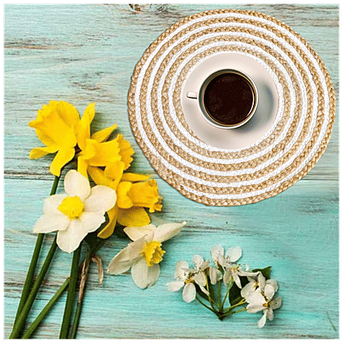 Buy JBG Home Store Braided Jute Placemats For Dining, Bedside Table