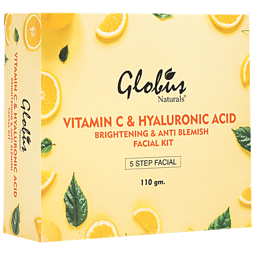 Buy Globus Naturals Vitamin C & Hyaluronic Acid Facial Kit Anti