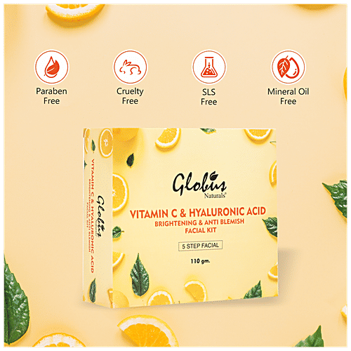 Buy Globus Naturals Vitamin C & Hyaluronic Acid Facial Kit Anti