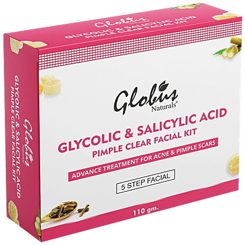 Buy Globus Naturals Glycolic & Salicylic Acid Pimple Clear Facial Kit