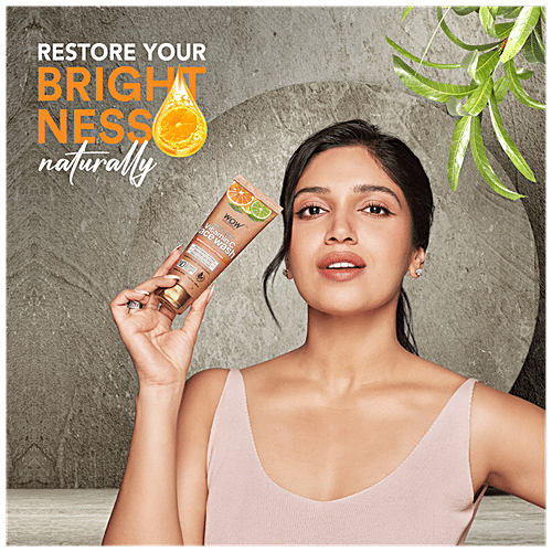 Wow Skin Science Brightening Vitamin C Face Wash - Fades Age Spots & Reduces Fine Lines, Eco Friendly, 100 ml  