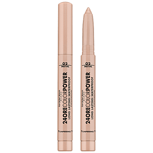 Deborah 24 Ore Colour Power Long Lasting & Waterproof Eyeshadow Stick - 02 Light Gold, 1.4 g  