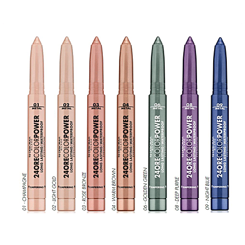 Deborah 24 Ore Colour Power Long Lasting & Waterproof Eyeshadow Stick - 02 Light Gold, 1.4 g  