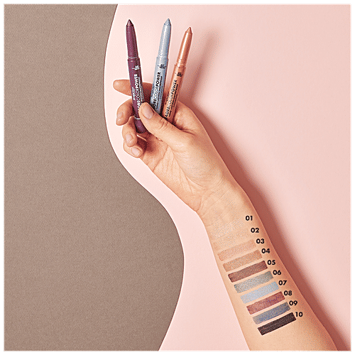 Deborah 24 Ore Colour Power Long Lasting & Waterproof Eyeshadow Stick - 02 Light Gold, 1.4 g  