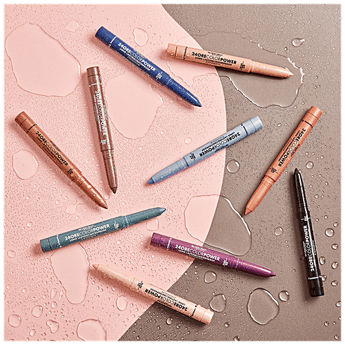 Deborah 24 Ore Colour Power Long Lasting & Waterproof Eyeshadow Stick - 08 Deep Purple, Intense & Luminous, 1.4 g  