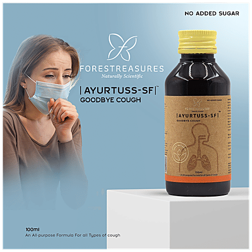 Buy Forestreasures Ayurtuss SF Syrup Helps Reduce All Types Of Cough