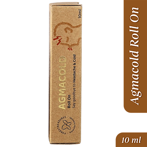 Forestreasures Agmacold Roll-On For Cold, Headache & Blocked Nose, 10 ml Bottle 