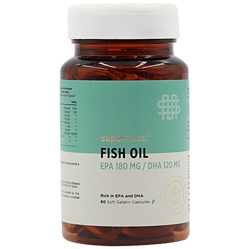 Buy Supermeds Fish Oil Gelatin Capsule Increases Joint Flexibility