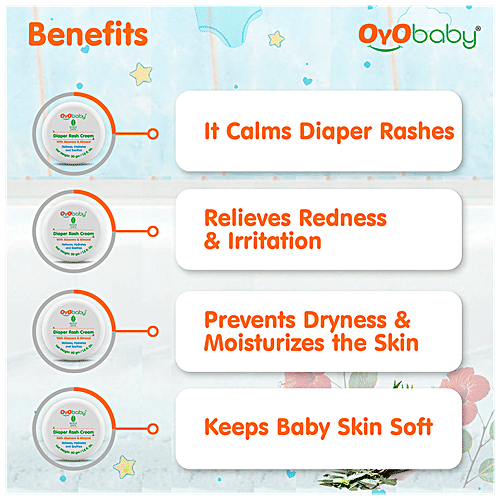 Buy OYO BABY Diaper Rash Cream Aloe Vera & Almond, For Baby's