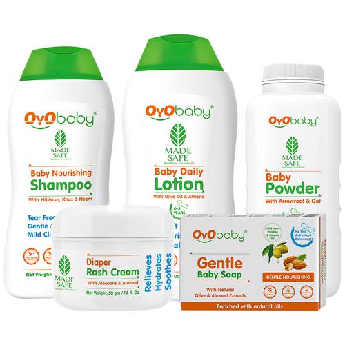 Buy OYO BABY Kit For New Born - Skin & Hair Care Products, Shampoo, Lotion,  Powder, Rash Cream & Soap Online at Best Price of Rs 540 - bigbasket