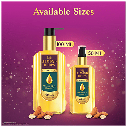 Buy Bajaj Almond Drops Serum With Oil For Hair Goodness Of Almond Oil