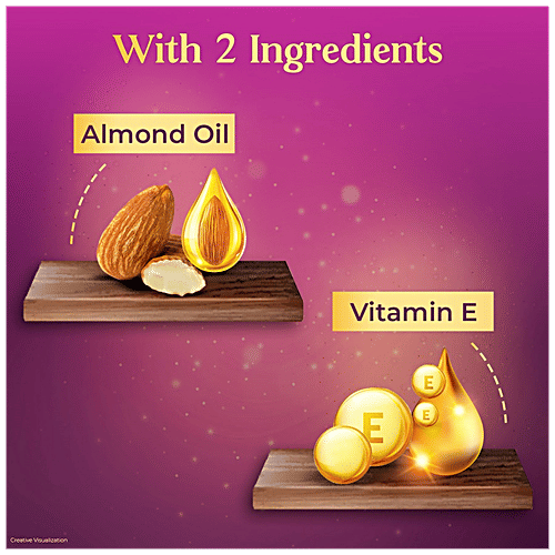 Bajaj Almond Drops Serum With Oil For Hair - Goodness Of Almond Oil & Vitamin E, Provides 3x Softer Hair, 100 ml Bottle 