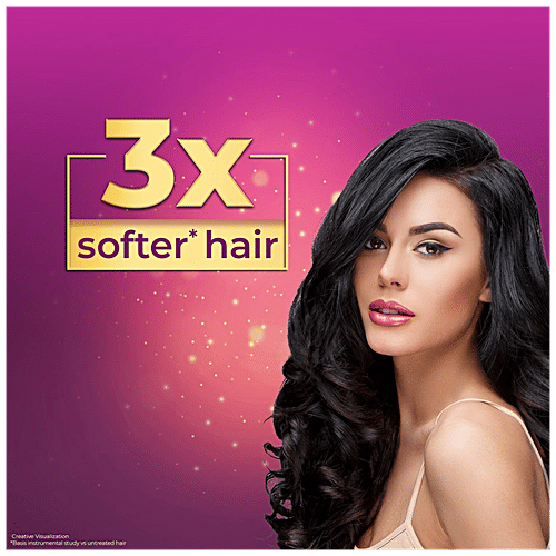 Bajaj Almond Drops Serum With Oil For Hair - Goodness Of Almond Oil & Vitamin E, Provides 3x Softer Hair, 100 ml Bottle 