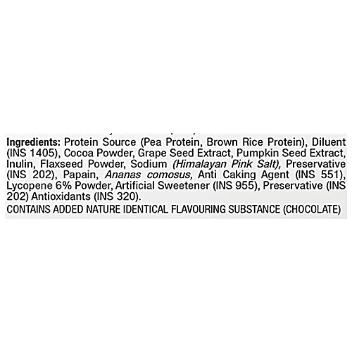 WOW Life Science  Plant Based Protein Powder - Chocolate Flavour, 1 kg  