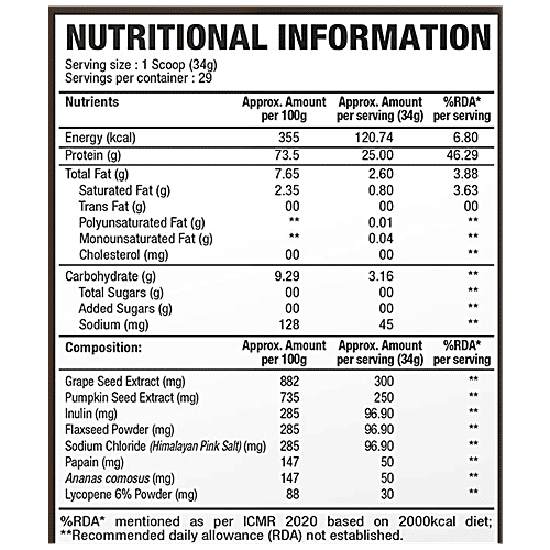 WOW Life Science  Plant Based Protein Powder - Chocolate Flavour, 1 kg  