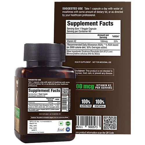 Buy WOW Life Science WOW Life Science Vitamin K2 Capsule Supports