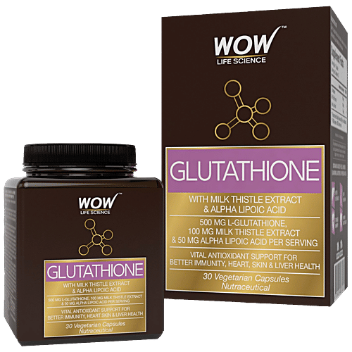 Buy WOW Life Science Glutathione With Milk Thistle Extract Capsul
