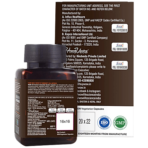 Buy WOW Life Science Immunity Booster Capsule Improves Metaboli