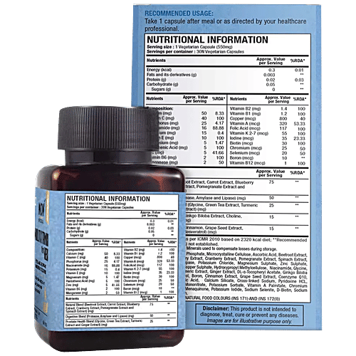 Buy WOW Life Science Multivitamin Capsule For MenÂ Provides Ene