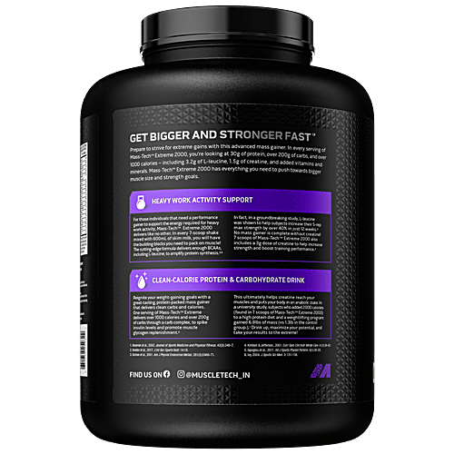 Buy MuscleTech Masstech Extreme 2000 High Protein Powder For Weight