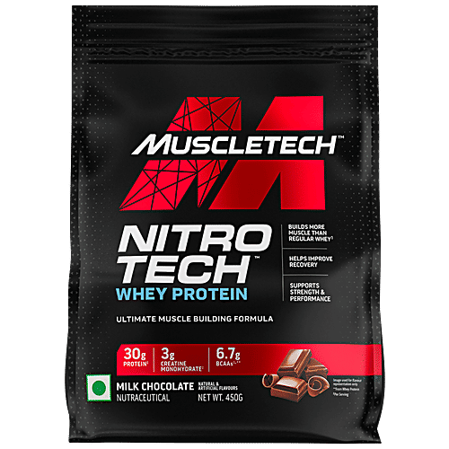 Buy MuscleTech Nitrotech Whey Protein Powder Builds Muscle, Supports