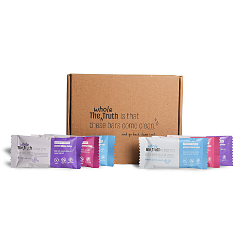 Buy The Whole Truth Vegan Energy Bars Fudge All, Assorted Flavours