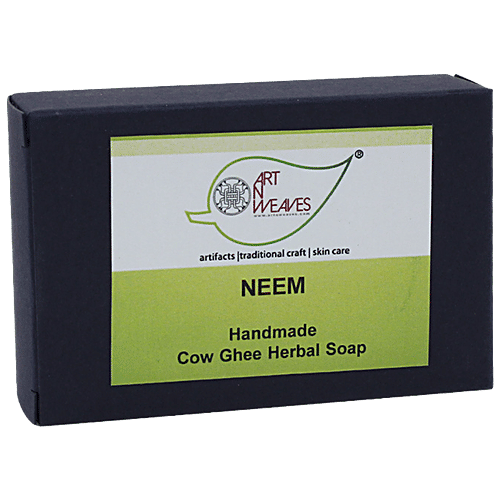 Buy ArtNWeaves Handmade Cow Ghee Herbal Neem Soap Natural, Rich In