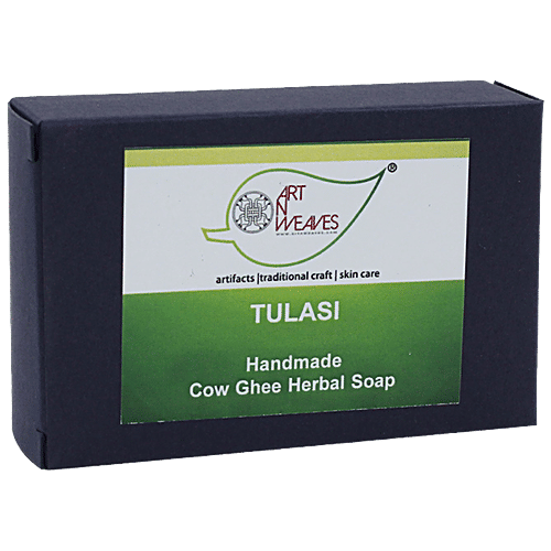 Buy ArtNWeaves Handmade Cow Ghee Herbal Tulasi Soap Natural, Rich In