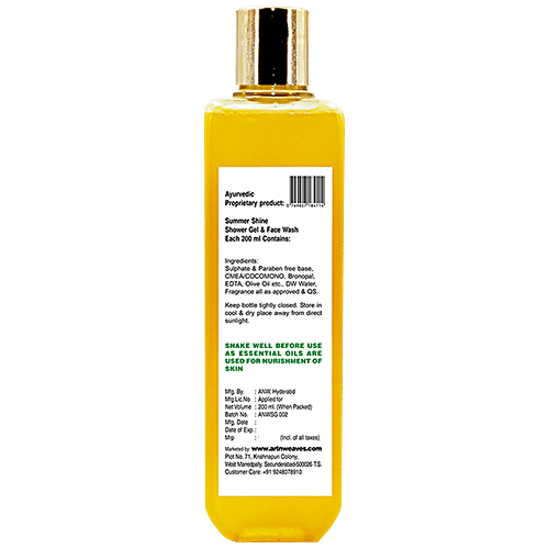 Buy ArtNWeaves Shower Gel/Face Wash Summer Shine, Sulphate & ParabenFree Online at Best Price