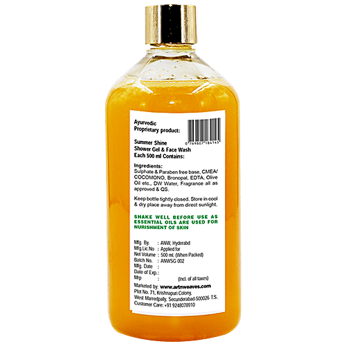 Buy ArtNWeaves Shower Gel/Face Wash Summer Shine, Sulphate & ParabenFree Online at Best Price