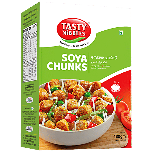 Buy Tasty Nibbles Soya Chunks Low Fat, Rich In Omega3 Fatty Acids