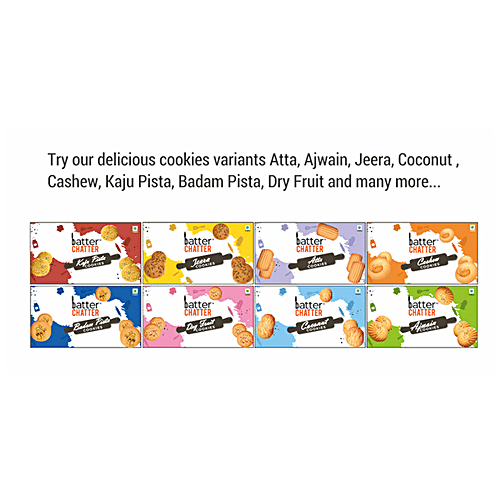 BATTER CHATTER Tooty Fruity Cookies - Crunchy Snack, Healthy, Rich In Vitamins, 200 g  