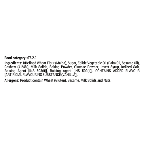 BATTER CHATTER Cashew Cookies - Crunchy Snack, Healthy, 200 g  