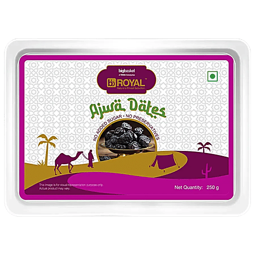 bb Royal Dates - Ajwa 250 g, 250 g  No Added Sugar, No Preservatives