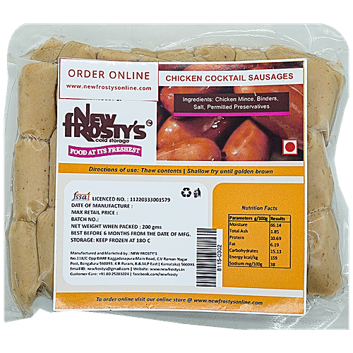 Buy New Frosty's Chicken Cocktail Sausages Fresh, Tender, Highly Nutritious Online at Best