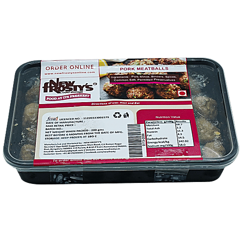 New Frosty's Pork Meat Balls - Fresh, Tender, Highly Nutritious, 200 g  