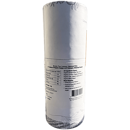 Kangra Tea House ImmuniTea - Premium Turmeric Ashwagandha Tulsi Green Tea, 20 g  Organic, Handcrafted, Whole Leaf Tea