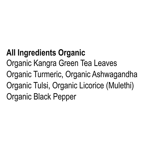 Kangra Tea House ImmuniTea - Premium Turmeric Ashwagandha Tulsi Green Tea, 20 g  Organic, Handcrafted, Whole Leaf Tea