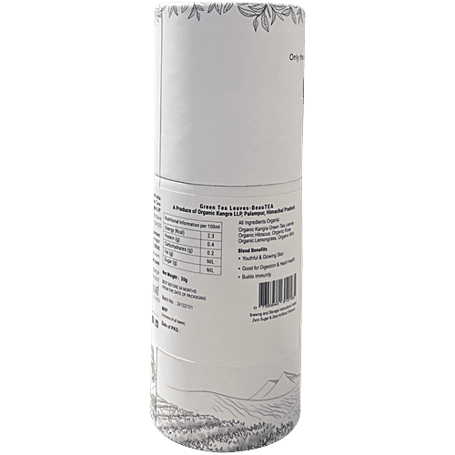 Kangra Tea House BeauTea - Premium Hibiscus Rose Green Tea, 20 g  Handcrafted, Whole Leaf Tea, Organic